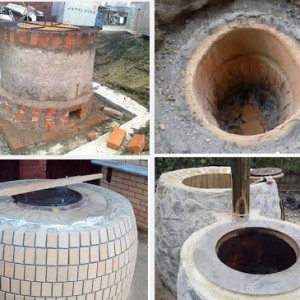 Photo of different types of homemade brick tandoor ovens