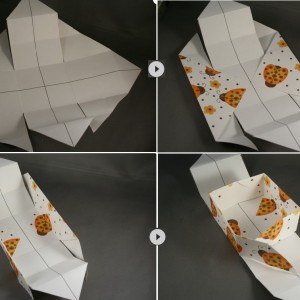 How to make a paper box photo