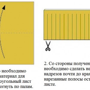 Изготовление бумажного фонарика шаг за шагом