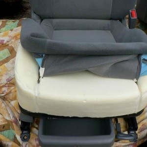 DIY heated car seats disassembling photo